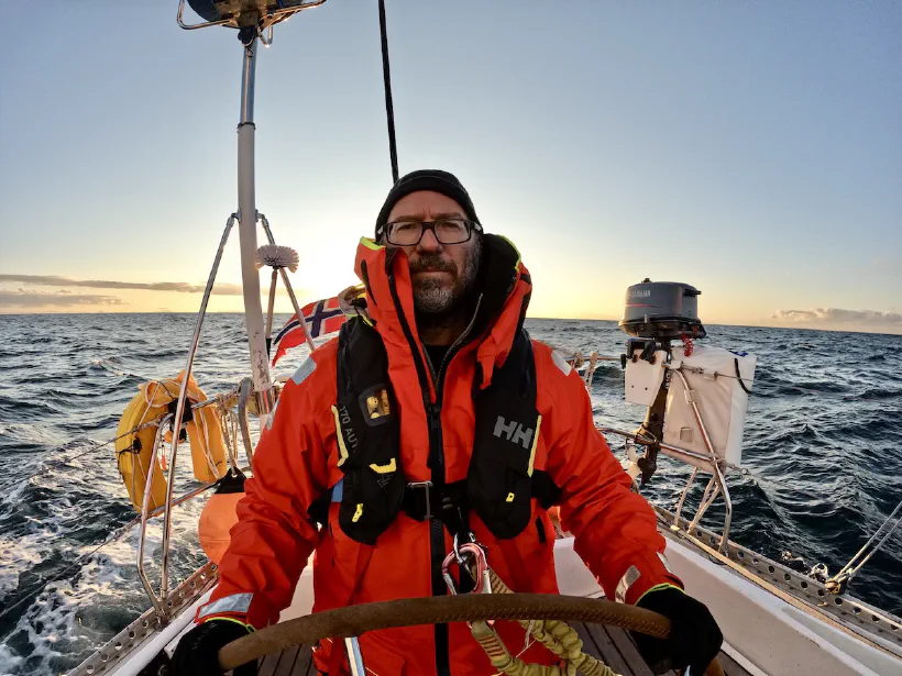Mark, sailing from Iceland to Norway